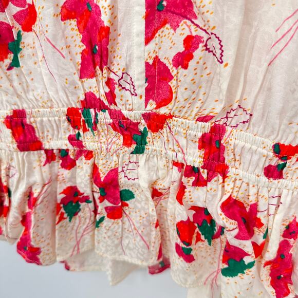 Ba&sh NWT Evereve Edon V Neck Floral Blouse // XS - Picture 9 of 14